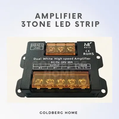 Premium Tri-tone 3Tone COB LED Light Strip 608LEDS 5M 12V 24V | Goldberg Home
