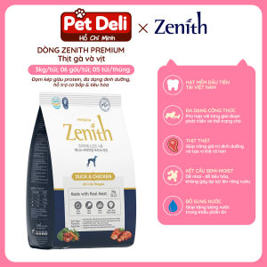[CHÍNH HÃNG] Thức Ăn Hạt Mềm ZENITH PREMIUM Cho Chó Mọi Lứa Tuổi - Túi 1-3KG - Nhập Khẩu Hàn Quốc