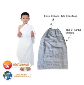 IHRAM ANAK TK SD IHRAM INSTAN GRADE B ADA DUA WARNA BENANG IHRAM SD