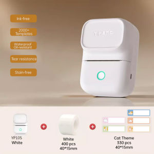 YiHero YP10S Mini Label Printer Ink-free Rechargeable Portable Thermal Sticker Bluetooth Wireless Hyselec Shop