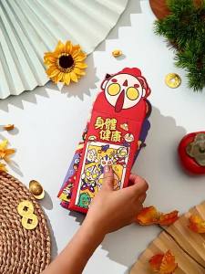 6pcs Cute Cartoon Angpao Crayon Shin-chan Large Red Envelope Personalized Creative Chinese New Year Red Envelope Pakcets 2026 Horse Year Year of the Horse Creative Cartoon Red Envelope