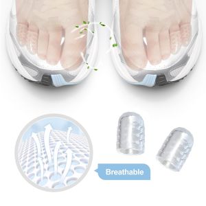 30PCS Silicone Anti-Friction Toe Protector Breathable Soft Toe Covers for Corns Blisters Pain Relief