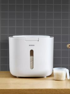 ECOCO 5L / 10L Rice Grain Food Kitchen Sealed Moisture Resistant Storage Dispenser Container Bucket Box