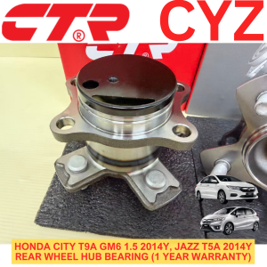 CTR Korea Rear Wheel Hub Bearing Honda City T9A Gm6 2014Y Jazz T5A 2014Y (1 Year Warranty) 42200-T5B-951
