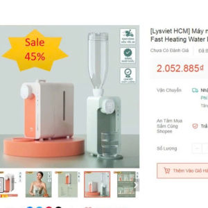 Máy nước nóng tức thì di động mini Du Lịch để bàn jmey M2plus tự hút nước từ bình nước lọc ( mới 100% thanh lý )