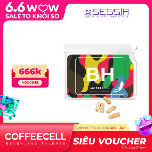 COFFEECELL BH Nhân Sâm Hoàng Đế 6 năm - Tăng cường sức khoẻ - Hộp 60 Viên nang - Xuất xứ Pháp Hàng Chính Hãng- HSD 10/2026