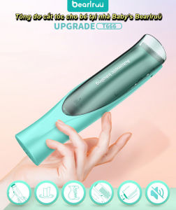 Tông đơ cắt tóc không dây Babys Bearlruὓ có khoang chứa tóc - EuroHome