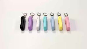 Safety Keychain for Women Set Women Safety Alarm Safe Sound Personal Alarm with LED Strobe Light Personal Protection Devices for Men Children Elderly (Blue)