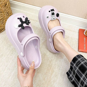 KDAShop ส่งไว🚀 รองเท้าแตะ รองเท้าแฟชั่น พื้นหนา ป้องกันการลื่น เหมาะกับเดินชายหาด แฟชั่นฤดูร้อน สําหรับผู้หญิง มีให้เลือกถึง 4สี สีน่ารักสดใสมาก ไม่มีถือว่าเอ้าท์นะ🤭