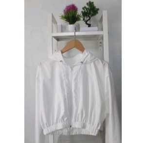 Jaket Olahraga Sauna Suit Pembakar lemak Running Jogging Pelindung Sinar UV
