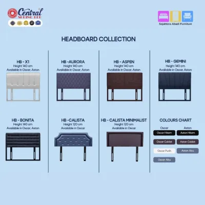 Central springbed DELUXE PLUSH POCKET Full set & mattras Kasur Divan Sandaran Furniture Matras
