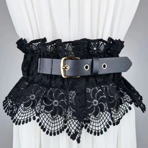 THANKSKY Màu sắc đồng nhất Thắt lưng ren Khóa ghim điều chỉnh Co giãn Thắt lưng corset Cổ điển Giảm cân Cạp quần rộng Các quý cô