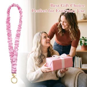 SDFBN Long Mobile Phone Lanyard Adjustable Neck Hanging Crossbody Phone Strap Durable Metal Buckle Mobile Phone Chain Men Women