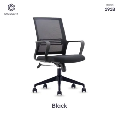 Ergoseat Signature Ergonomic Chair Under $118 | Breathable Mesh | Fixed Armrest [Non Adjustable] | Free Installation