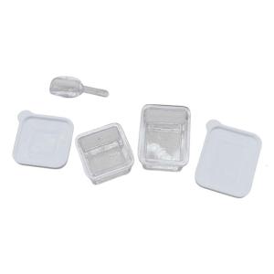 Practical Clear Plastic Bentoes Boxes Accessory for Dollhouses Storage Containers for Craft Supplies Projects