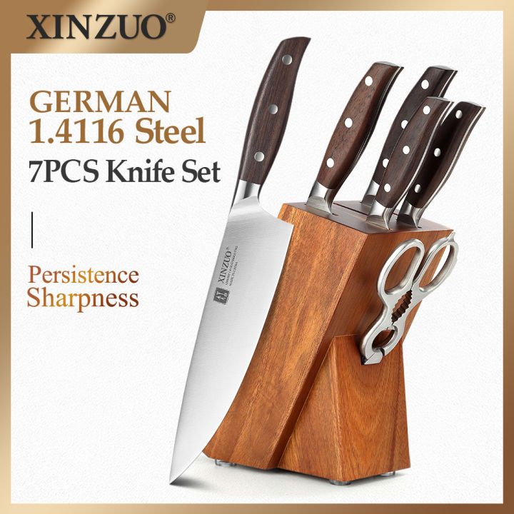 32 XINZUO 7PCS Knife Forged German 1.4116 Stainless Steel S Chef ...