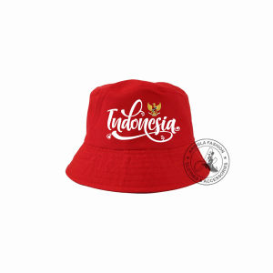 GRATIS BORDIR NAMA - TOPI BUCKET HAT SABLON 17 AGUSTUS / BUCKET HAT REMAJA DEWASA DAN ANAK
