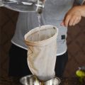 1Set Saringan Kain Kopi Kain Saringan Teh Kain Stainless Steel Cloth Filter Saringan Thai Tea 18.5cm. 
