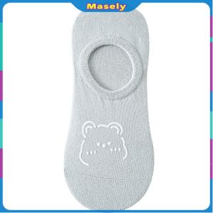 Masely Boat Socks Female Shallow Mouth Bear Cute Japanese Cartoon Socks Spring And Summer Thin Socks