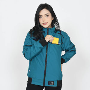 Jaket wanita parasut anti air jacket motor bomber jeket bolak balik perempuan