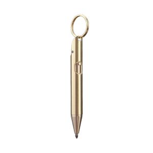 LUZMAR có móc khóa Bút bi mini Đồng thau Di động Bút bỏ túi Bền bỉ Bút viết Văn phòng trường học