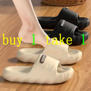 [Buy 1 Get 1] Summer Women’s Thick-Sole Non-Slip EVA Sandals - Soft Cushioned Slippers for Bathroom/Home/Outdoor Odor-Resistant Beach Flip Flops