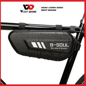 Túi treo xe đạp B-Soul chống nước - Túi gắn khung sườn xe đạp thể thao  vỏ cứng - hàng chính hãng