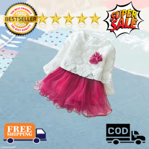 Daigo MARRY Gaun Anak Perempuan Dress Anak Cewek Terbaru Termurah Kekinian Lucu Imut Umur 1 2 3 5 4 Tahun Usia Balita Model Ala Korea Maroon Merah Fanta 0 6 Bulan Brukat  TOKO RUCIRAMETTA