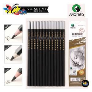Maries Charcoal Pencils Pensel Arang Hard/Neutral/Soft