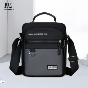 LouisWill Mens Shoulder Bag Hangbag Fashion Waterproof Messenger Bag Travel Bag Business Bag Phone Bag Large Capacity Cross Body Bag Lightweight Casual Bag Leisure Sport Street Bag