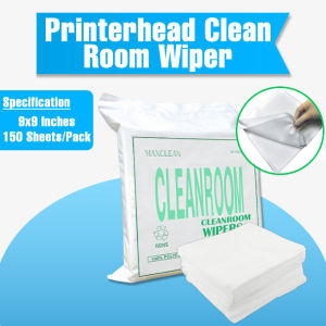 RF Printing Supplies - Cleanroom Wiper Polyester 9x9 inches Antistatic Cleaning Cloth (150 pcs per pack)