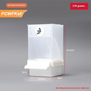 【PCWFKef】 Công suất lớn chim trung chuyển Hộp chống giật gân chim thực phẩm quả bền Vẹt ăn hộp cho chim vừa nhỏ