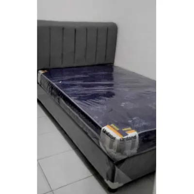 1 Set Kasur Busa Uniland Superior Quilting 15cm + Divan Sandaran Salur
