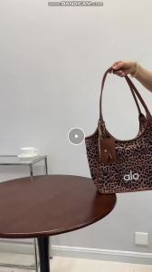 Vintage Leopard Print Fabric Tote Bag Five Optional Colors MatchingCard Bag Large Capacity Top Handle Shoulder Bag