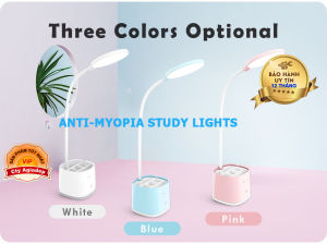 Đèn học để bàn kiêm hộp đựng bút kê điện thoại pin sạc không dây siêu xịn YAGE Agiadep.com