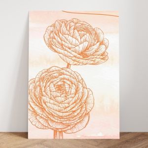 Hiasan Dinding Poster Bunga Ruang Tamu atau Kamar Gantungan Aesthetic LP