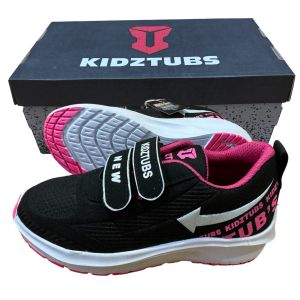 KIDZTUBS Sepatu Anak Perempuan Sepatu Sekolah Anak Perempuan Murah Karakter Kuda pony Kitty Cantik Warna Hitam Ping Usia 6-10 Tahun Paud TK SD-KIDZTUBS 1525100924