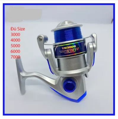 Máy Câu Cá YUMOSHI YM Nhật Bản 12 Vòng Bi - Máy Câu Đứng Đủ Size 2000 3000 4000 5000 6000 7000