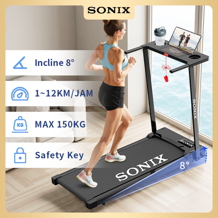 Sonix Incline Listrik Treadmill STR02 Dapat Dilipat Running Pad