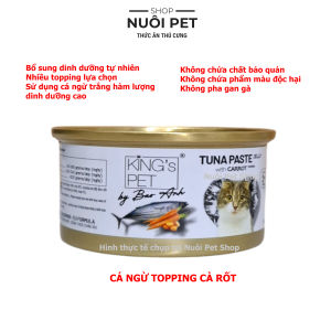 Pate cho mèo cá ngừ topping Kings Pet by Bảo Anh lon 85g Pate cá ngừ topping cho mèo từ 1 tháng tuổi - Nuôi Pet Shop