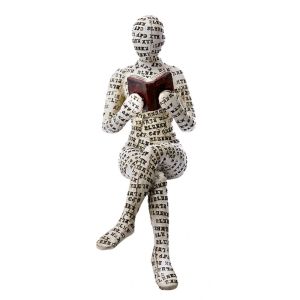 ILOIQD Durable Exquisite Resin Crafts Home Decoration Wedding Gift Living Room Decor Bedroom Mummy Statues Humanoid Sculptures Bookshelf Ornaments Reading Woman Figurine