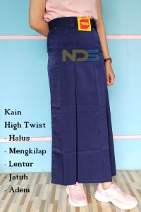 ROK SPAN PANJANG BELAH REMPEL DUA DEPAN / ROK SEKOLAH SMP SMA SMK