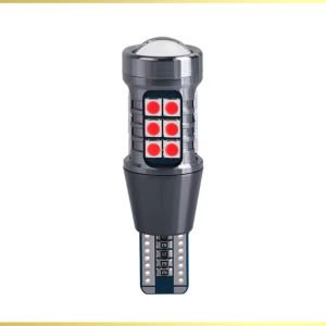 Lampu T10 T15 27 Titik LED SDM Lensa Proyektor Projector W16W W5W Canbus Lampu Mundur Rem Sein Sign Senja Motor Mobil Kendaraan Putih Merah Kuning Biru