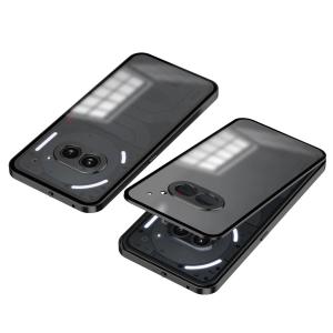 Aluminum Alloy Bumper Frame Magnet Closed Metal Matte Back Cover for Nothing Phone 2 Funda Phone Case for Nothing Phone 2A Plus
