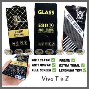 TG TEMPEREDGLASS KACA FULL ANTI STATIC VIVO T1 5G Z1 PRO PELINDUNG LAYAR TEMPERED GLASS ANTI GORES KACA BENING TG