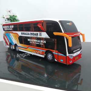 Miniatur bus bis Rosalia Indah Volvo B11R Double Deck
