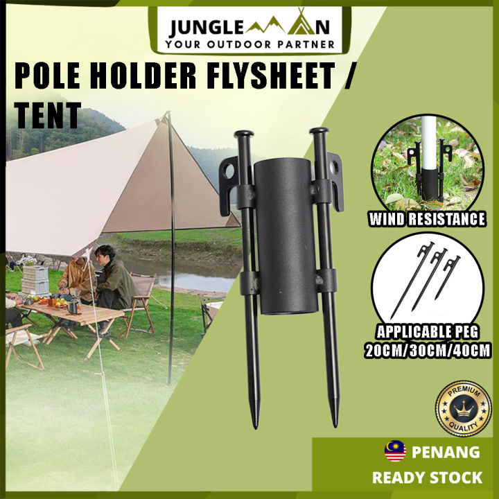 JUNGLEMAN Camping Awning Tarp Flysheet Rod Holder Stabilizer Adjustable