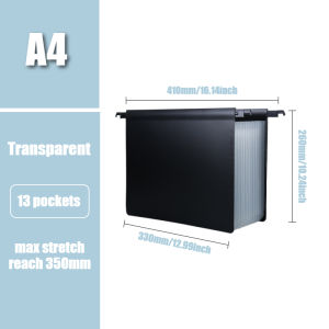 Expanding Hanging File Folder Letter Size 25 Expandable Pockets Accordion Hanging Folder Organizer for Filing Cabinet