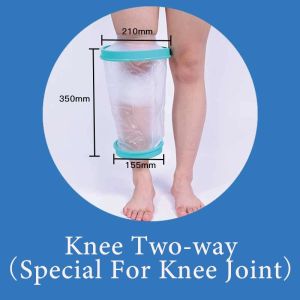 Buzesty 100% Waterproof Cover for Shower Kids Adult Foot Knee Ankle Leg Arm Elbow Cast Covers with Non-Slip Padding Bottom Watertight Cast Protector for Surgery Bandage Dressing Wound Reusable