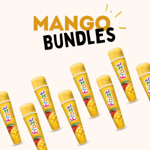 Frozt | Mango Popsicle Bundles - Real Fruit Halal Healthy Snack Lower Sugar & Dairy-Free Ice Cream In SG